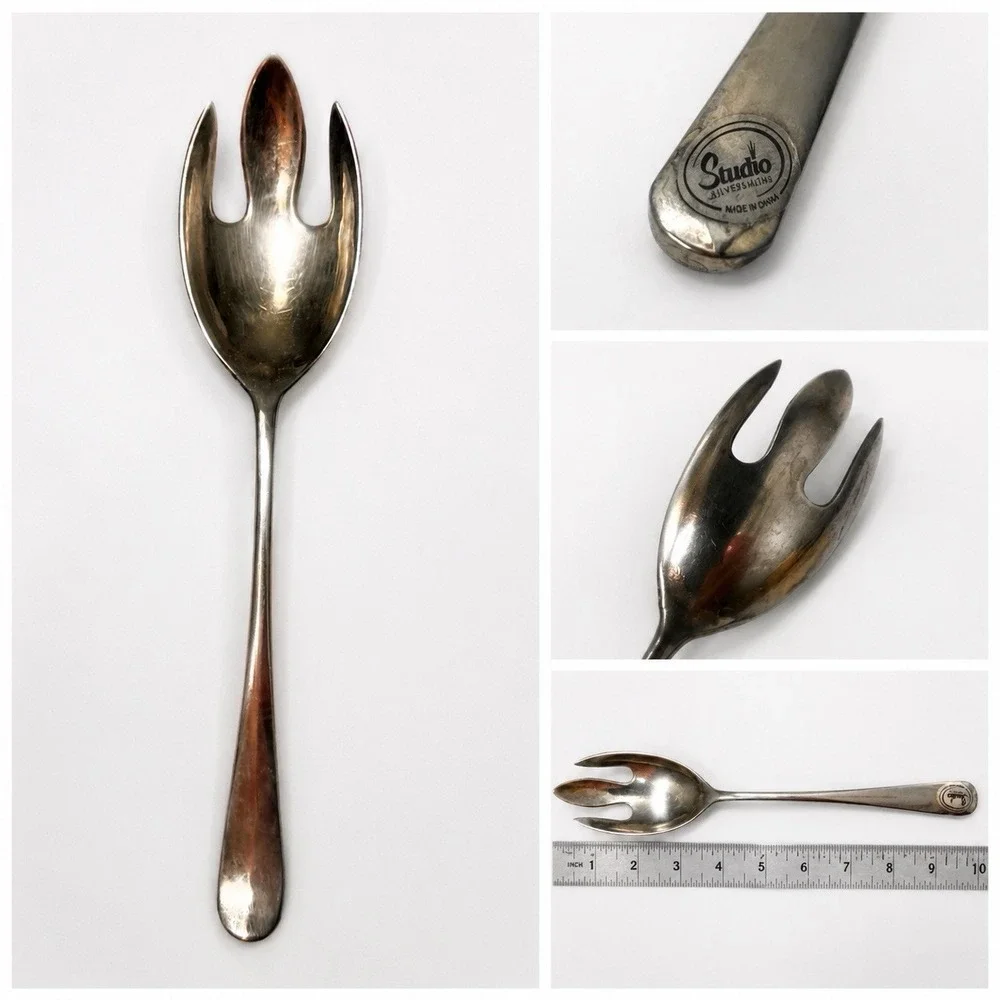 Studio Stainless Steel Serving Salad Fork 9.5